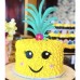 Glitter Pineapple Cake Topper Hawaiian Aloha Luau Themed Party Cake Decoration for Birthday Baby Shower Party Supplies